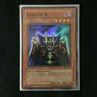 Yugioh 1st Ed Blue - Eyes White Dragon SDK - 001 Rare Holo plus Lord of D Holo Cards 2