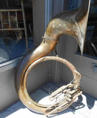 Vintage Brass Sousaphone H.  N.  White Mfg.  Cleveland Ohio