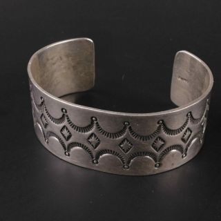 Native American Vintage Sterling Silver.  925 Old Pawn Cuff Bracelet