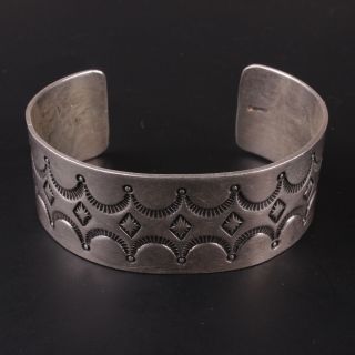 Native American vintage sterling silver.  925 old pawn Cuff Bracelet 2