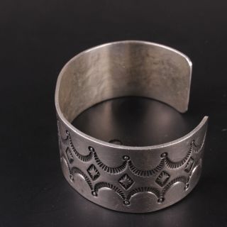 Native American vintage sterling silver.  925 old pawn Cuff Bracelet 3