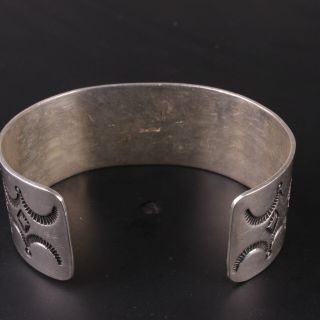 Native American vintage sterling silver.  925 old pawn Cuff Bracelet 4