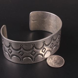 Native American vintage sterling silver.  925 old pawn Cuff Bracelet 5