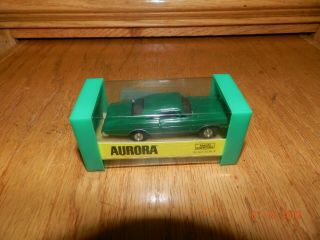 Vintage 1960s Aurora Thunderjet 1386 " Green " Xl500 T - Jet Ho Slot Car