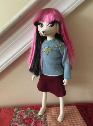 Htf Peteena Pampered Poodle Doll Hasbro 1966 W/some Orig Clothes,  Extra Top,  Wig