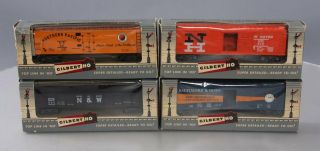 American Flyer Ho Scale Vintage Freight Cars: 505,  512,  513 & 521 [4] Ex/box