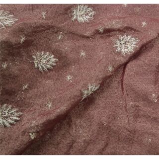 Sanskriti Vintage Purple Heavy Saree Pure Georgette Silk Fabric Hand Beaded Sari 6