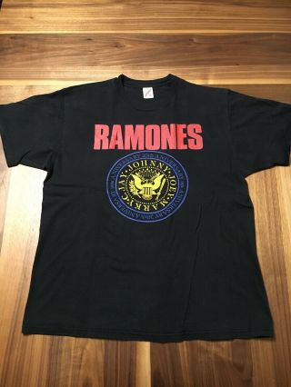 Vintage Ramones 20th Anniversary (1974 - 1994) T - Shirt Size Xl Punk Cbgb