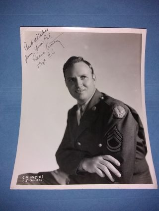 Gene Autry Hand Signed Vintage Air - Corp 8x10 Photo Very Rare Autographed