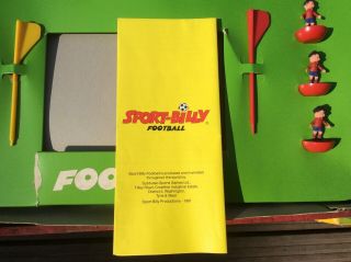 Vintage 1981 Sport - Billy Football Tabletop Game by Subbuteo RARE 4