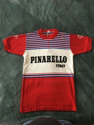 Vintage Santini Pinarello Italy Wool Cycling Jersey Italian Size 3 (men 