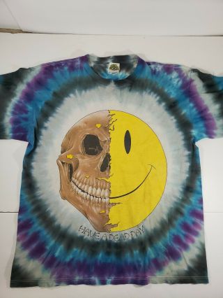 Vtg 1995 Eye Dye Shirt ‘have A Dead Day’ Grateful Dead Shirt Sz Xl Hippies Rare