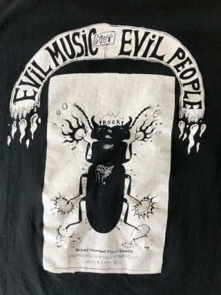 Vintage Flaming Lips Evil Music Not Evil People T Shirt Large 5