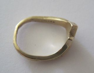 14KT Gold w/ Diamond Vintage Ladies Ring signed cTo MVO 4.  1 grams 5