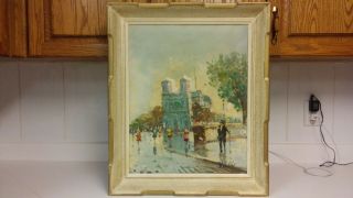 Antique Listed Italian Artist A.  Devity Oil Painting