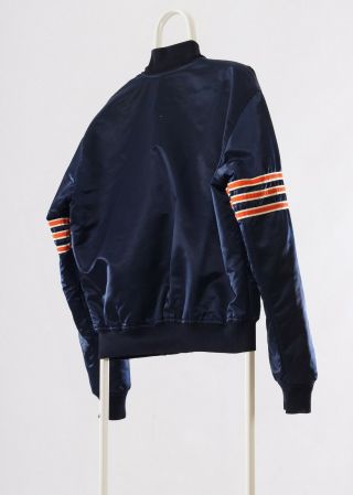 90 ' s Vintage Mens CHICAGO BEARS NFL STARTER Satin Bomber Jacket Varsity Size L 7