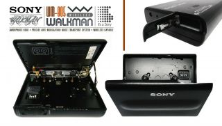RARE Vintage SONY Walkman WM - 805.  Wireless Capable.  Amorphous Head.  FONTOPIA. 5