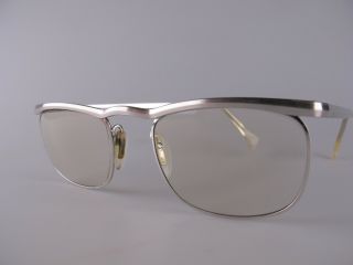 Vintage Viennaline 1/10 12k White Gold Filled Eyeglasses Size 52 - 22 140 Germany