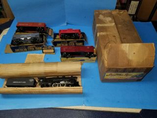 Vintage Gilbert American Flyer Set Box And Train Car With Boxes 501 - T