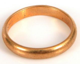 Antique Very Small 10k Yellow Gold Baby Ring About 1/2 " Diameter Size.  5 Pimp?