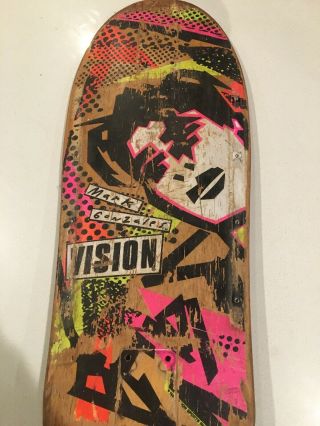 Vintage Vision Skateboard Deck - Rare Mark Gonzales First Pro Model 3