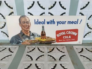 Vintage Rc Cola Royal Crown Cola Cardboard Paper Sign Look
