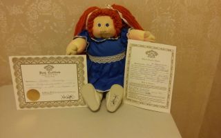 Vintage Cabbage Patch Doll Xavier Roberts Little People Soft Sculpture Papers