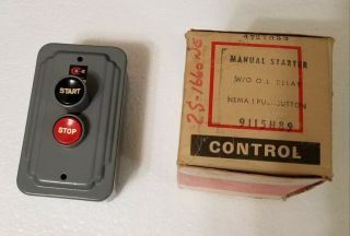 Vintage Cutler Hammer Motor Control Switch Art Deco No.  9115h89