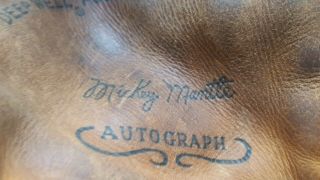 RARE Vintage Rawlings Mickey Mantle Autograph XPG20 Baseball Glove USA EUC 5