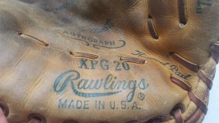 RARE Vintage Rawlings Mickey Mantle Autograph XPG20 Baseball Glove USA EUC 6