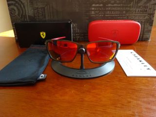 Oakley Ferrari Tincan Carbon Ruby Iridium Nib Rare