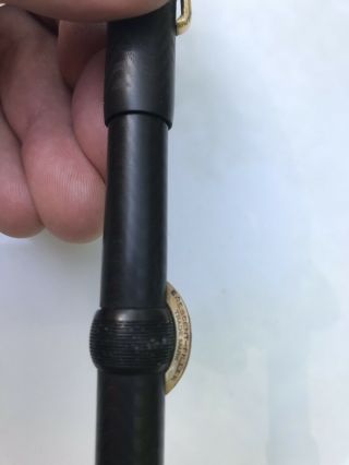 Vintage Conklin Crescent Fill Black Chased Hard Rubber Fountain Pen 3
