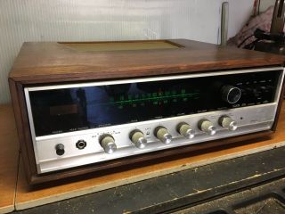 Vintage Sansui Solid State 800 Am/fm Stereo Receiver Wood Case A Gem