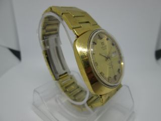 VINTAGE TISSOT SEASTAR SEVEN DAYDATE GOLDPLATED AUTOMATIC MENS WATCH 3