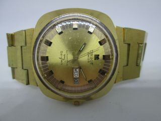 VINTAGE TISSOT SEASTAR SEVEN DAYDATE GOLDPLATED AUTOMATIC MENS WATCH 6