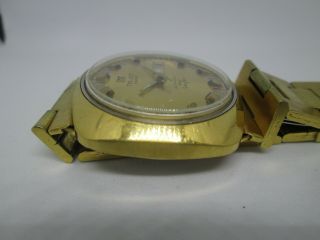 VINTAGE TISSOT SEASTAR SEVEN DAYDATE GOLDPLATED AUTOMATIC MENS WATCH 8