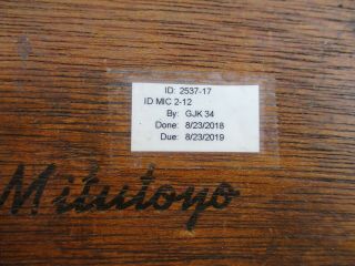 Vintage Mitutoyo 141 - 133 Inside Micrometer set 2 - 12 inch w/ Wooden case (1442) 8