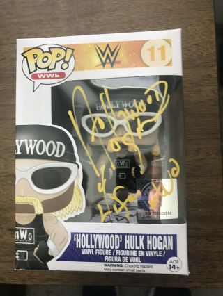 Funko Pop Hollywood Hulk Hogan 11 Wwe Wwf Signed Autograph Certified Rare Insc