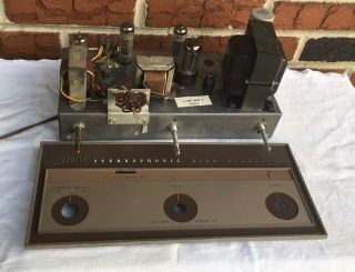 Vintage 1958 Zenith 7b31 Stereo Tube Amplifier Dual El84/6bq5