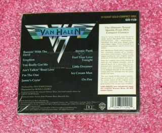 VAN HALEN - S/T - Rare DCC GOLD Disc CD - Remaster - Eddie debut LP 2