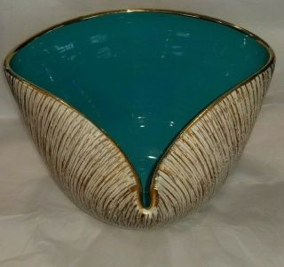 Vintage Bitossi Sculpture Bowl Italian Pottery Mid Century Modern Italy (l)
