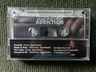 Sweet Addiction Rare Hair Metal Hard Rock Cassette Tape Demo 2