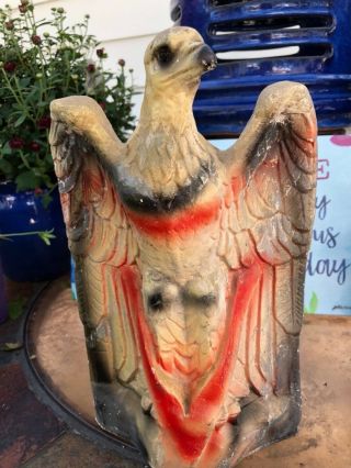 Vintage HUGE Eagle Chalkware Chalk ware Piece Carnival Prize 11 