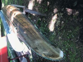 Vintage 15 ft.  Cedar Wood Canoe,  needs restored 3