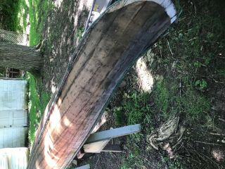 Vintage 15 ft.  Cedar Wood Canoe,  needs restored 5