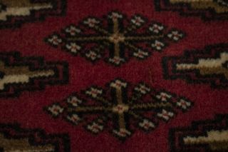 Small Size Handmade Vintage Turkoman 2X3 Persian Wool Rug Oriental Area Carpet 6