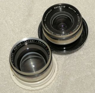 Rare Kodak Retina IIIC - Big C - With 35,  50 & 80mm Lenses 6