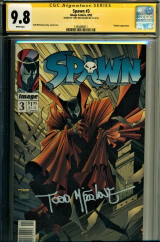 Spawn 3 Cgc Ss 9.  8 Rare Newsstand Ed Ss Signed By Todd Mcfarlane The Violator