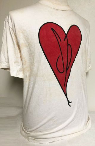 Vintage 1993 Smashing Pumpkins Sp Heart Shirt Siamese Dream Xl Billy Corgan