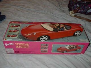 Barbie Porsche Boxster Sports Car W/ Motorized Convertible Top 1998 Nib Nrfb